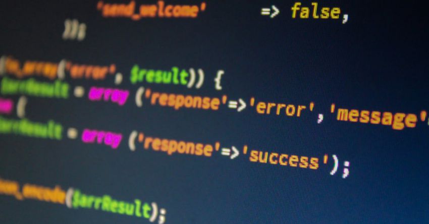 Software Security - Monitor Displaying Error Text